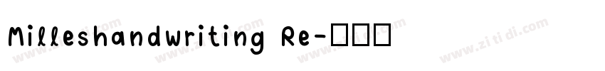 Milleshandwriting Re字体转换